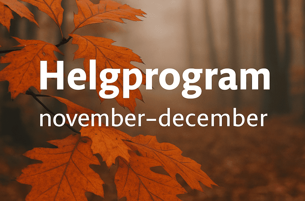 Helgprogram november–december